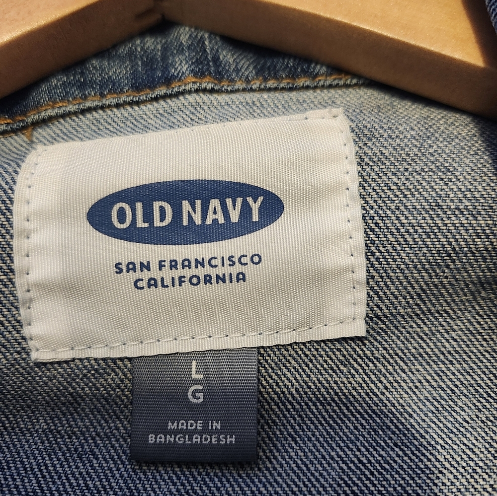Re Worked Denim Jacket With Patchwork Star On Back - Picture 5 of 9